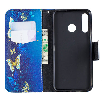 For Huawei P30 Lite Pattern Printing Leather Stand Wallet Case