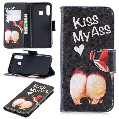 For Huawei P30 Lite Pattern Printing Leather Stand Wallet Case