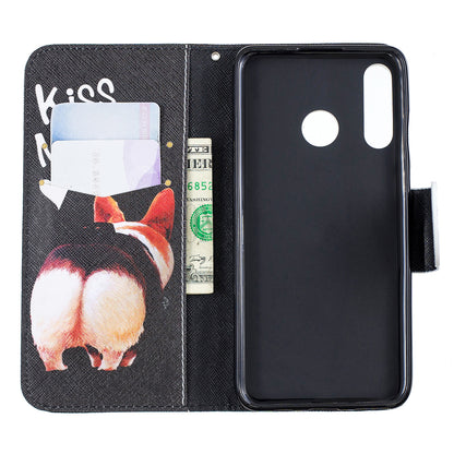 For Huawei P30 Lite Pattern Printing Leather Stand Wallet Case