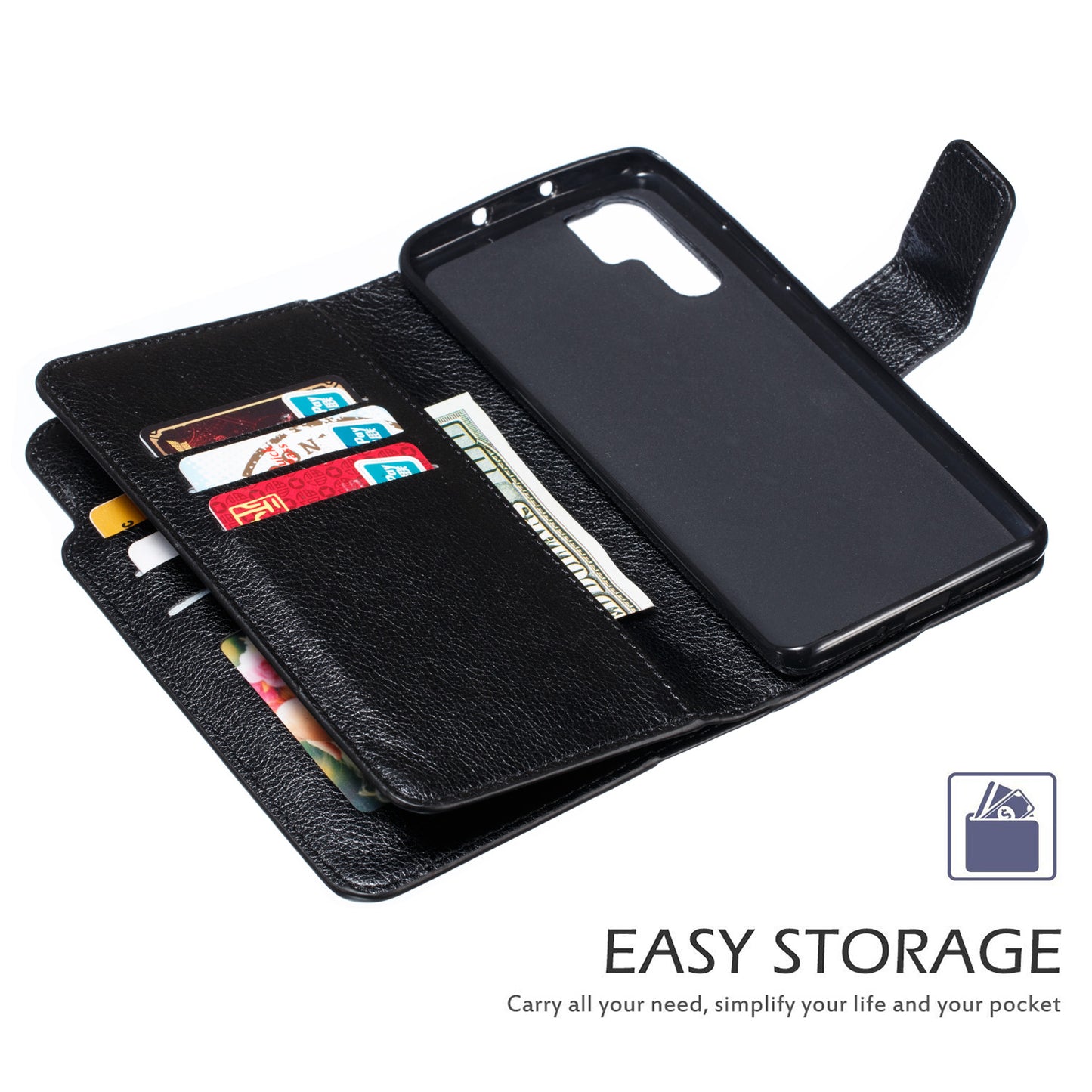 [9 Card Slots] Crazy Horse Leather Wallet Case for Huawei P30 Pro