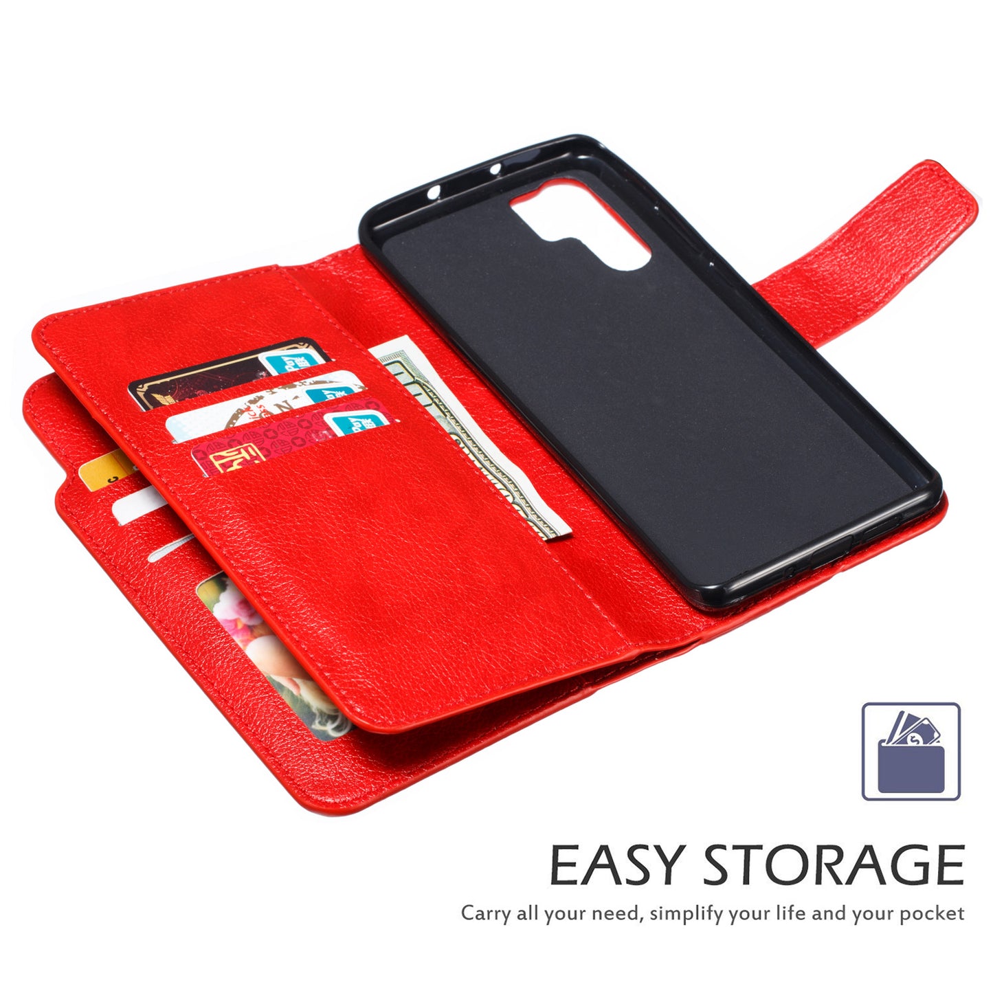 [9 Card Slots] Crazy Horse Leather Wallet Case for Huawei P30 Pro