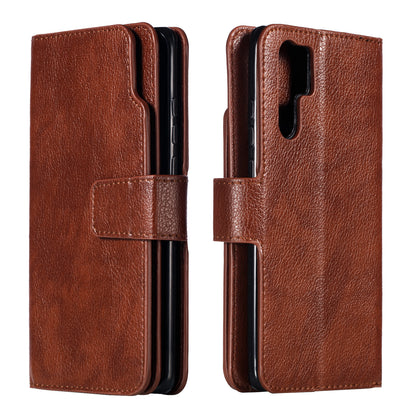 [9 Card Slots] Crazy Horse Leather Wallet Case for Huawei P30 Pro