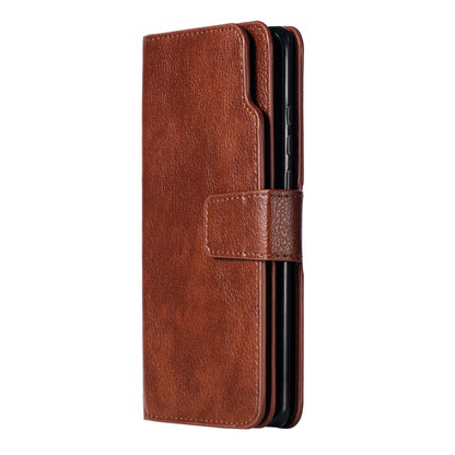 [9 Card Slots] Crazy Horse Leather Wallet Case for Huawei P30 Pro