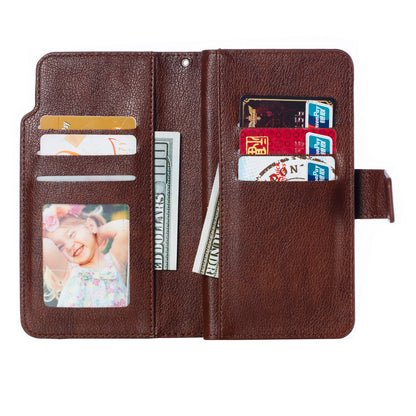 [9 Card Slots] Crazy Horse Leather Wallet Case for Huawei P30 Pro