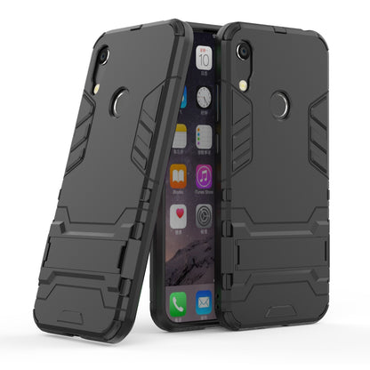 For Huawei Honor 8A / Y6 (2019, with Fingerprint Sensor) / Y6 Prime (2019) Cool Guard Kickstand PC + TPU Hybrid Phone Case