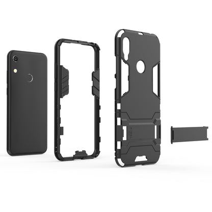 For Huawei Honor 8A / Y6 (2019, with Fingerprint Sensor) / Y6 Prime (2019) Cool Guard Kickstand PC + TPU Hybrid Phone Case