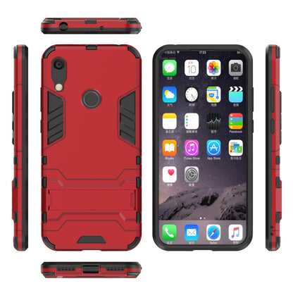 For Huawei Honor 8A / Y6 (2019, with Fingerprint Sensor) / Y6 Prime (2019) Cool Guard Kickstand PC + TPU Hybrid Phone Case