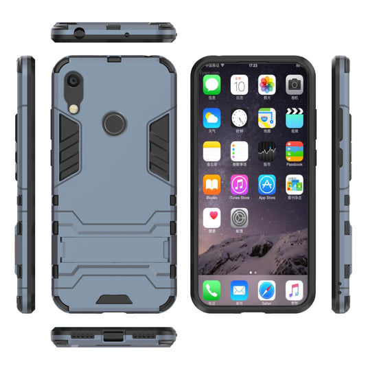 For Huawei Honor 8A / Y6 (2019, with Fingerprint Sensor) / Y6 Prime (2019) Cool Guard Kickstand PC + TPU Hybrid Phone Case