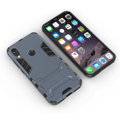 For Huawei Honor 8A / Y6 (2019, with Fingerprint Sensor) / Y6 Prime (2019) Cool Guard Kickstand PC + TPU Hybrid Phone Case