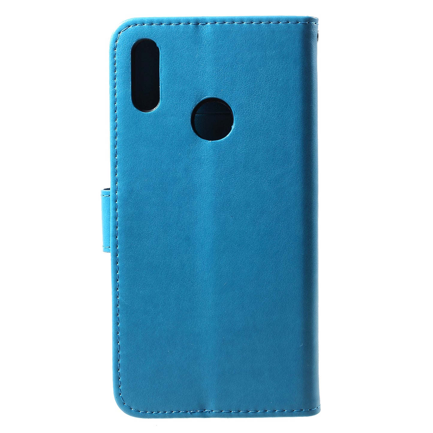 For Huawei Y7 (2019) Imprint Butterfly Flower Leather Phone Case [Wallet Stand]