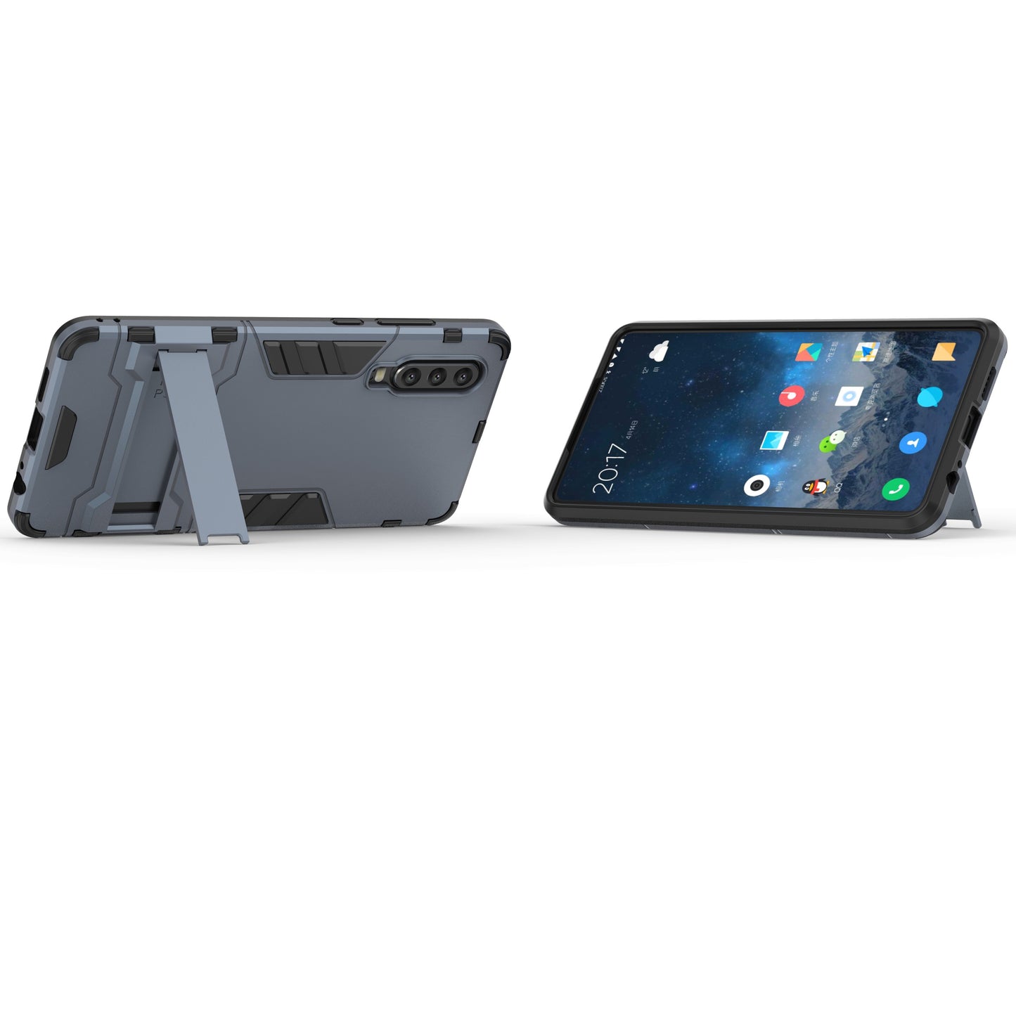 Plastic + TPU Hybrid Case with Kickstand for Huawei P30