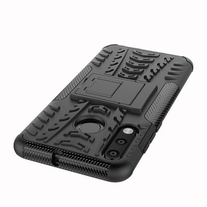 For Huawei P30 Lite Cool Tyre Kickstand PC + TPU Hybrid Protection Case Cover