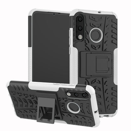 For Huawei P30 Lite Cool Tyre Kickstand PC + TPU Hybrid Protection Case Cover