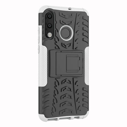 For Huawei P30 Lite Cool Tyre Kickstand PC + TPU Hybrid Protection Case Cover