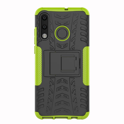 For Huawei P30 Lite Cool Tyre Kickstand PC + TPU Hybrid Protection Case Cover