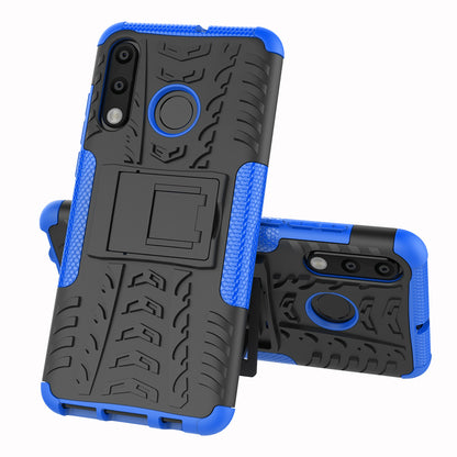 For Huawei P30 Lite Cool Tyre Kickstand PC + TPU Hybrid Protection Case Cover