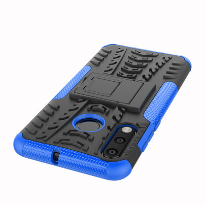 For Huawei P30 Lite Cool Tyre Kickstand PC + TPU Hybrid Protection Case Cover