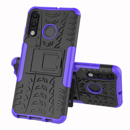For Huawei P30 Lite Cool Tyre Kickstand PC + TPU Hybrid Protection Case Cover
