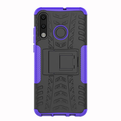 For Huawei P30 Lite Cool Tyre Kickstand PC + TPU Hybrid Protection Case Cover