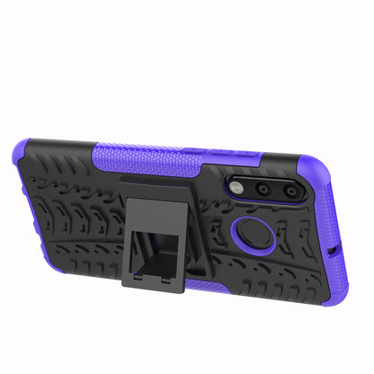 For Huawei P30 Lite Cool Tyre Kickstand PC + TPU Hybrid Protection Case Cover