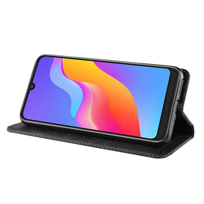 Vintage Style Auto-absorbed PU Leather Cell Phone Case Accessory for Huawei Honor 8A Pro