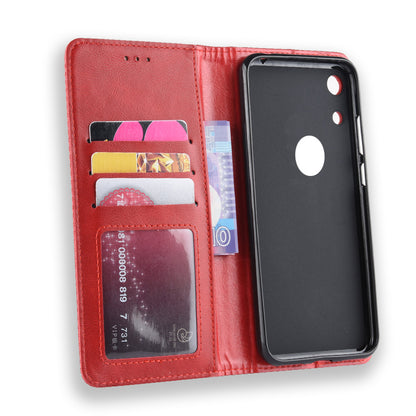 Vintage Style Auto-absorbed PU Leather Cell Phone Case Accessory for Huawei Honor 8A Pro