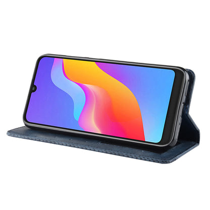 Vintage Style Auto-absorbed PU Leather Cell Phone Case Accessory for Huawei Honor 8A Pro