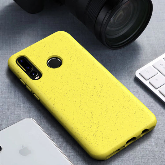 For Huawei P30 Lite / nova 4e / P30 Lite New Edition Starry Sky Series Eco-Friendly Degradable Case Smooth Tough Wheat Straw + TPU Matte Phone Cover
