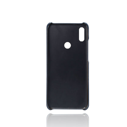 For Huawei Y6 (2019, with Fingerprint Sensor) / Y6 Prime (2019) PU Leather Coated PC Mobile Casing with Dual Card Slots