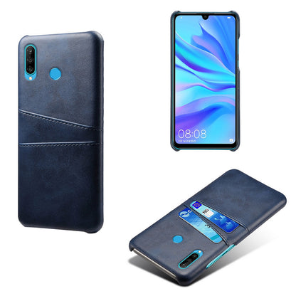 For Huawei P30 Lite / nova 4e PU Leather Coated PC Mobile Casing with Dual Card Slots