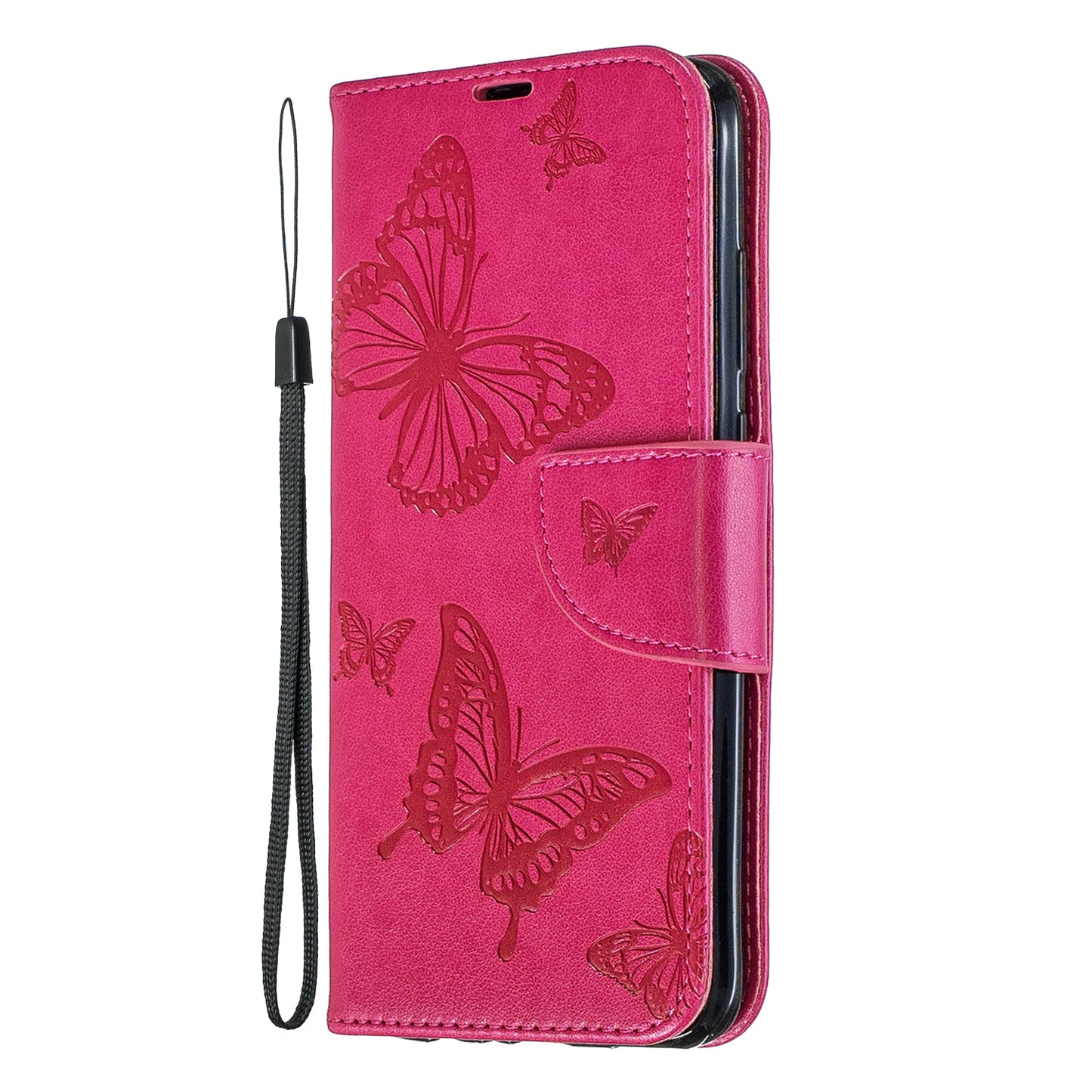For Huawei P Smart (2019) / Honor 10 Lite PU Leather Imprint Butterflies Phone Case