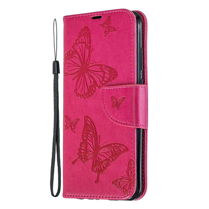 For Huawei P Smart (2019) / Honor 10 Lite PU Leather Imprint Butterflies Phone Case