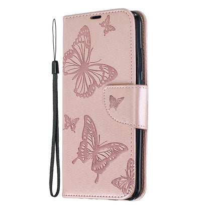 For Huawei P Smart (2019) / Honor 10 Lite PU Leather Imprint Butterflies Phone Case