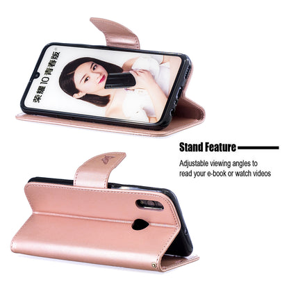 For Huawei P Smart (2019) / Honor 10 Lite PU Leather Imprint Butterflies Phone Case