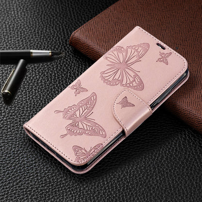 For Huawei P Smart (2019) / Honor 10 Lite PU Leather Imprint Butterflies Phone Case