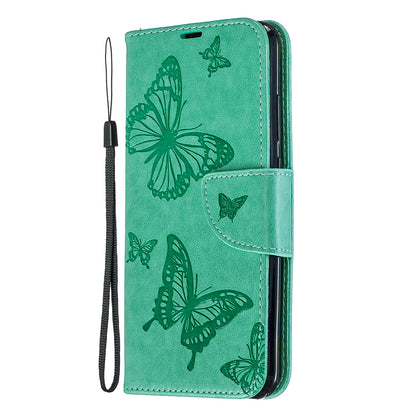 For Huawei P Smart (2019) / Honor 10 Lite PU Leather Imprint Butterflies Phone Case