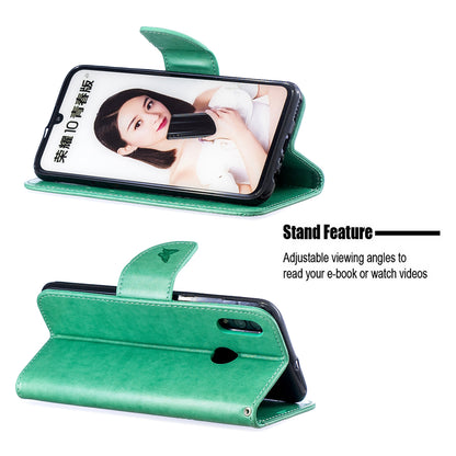 For Huawei P Smart (2019) / Honor 10 Lite PU Leather Imprint Butterflies Phone Case