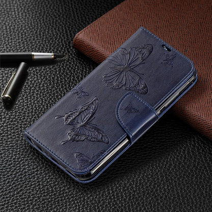 For Huawei P Smart (2019) / Honor 10 Lite PU Leather Imprint Butterflies Phone Case
