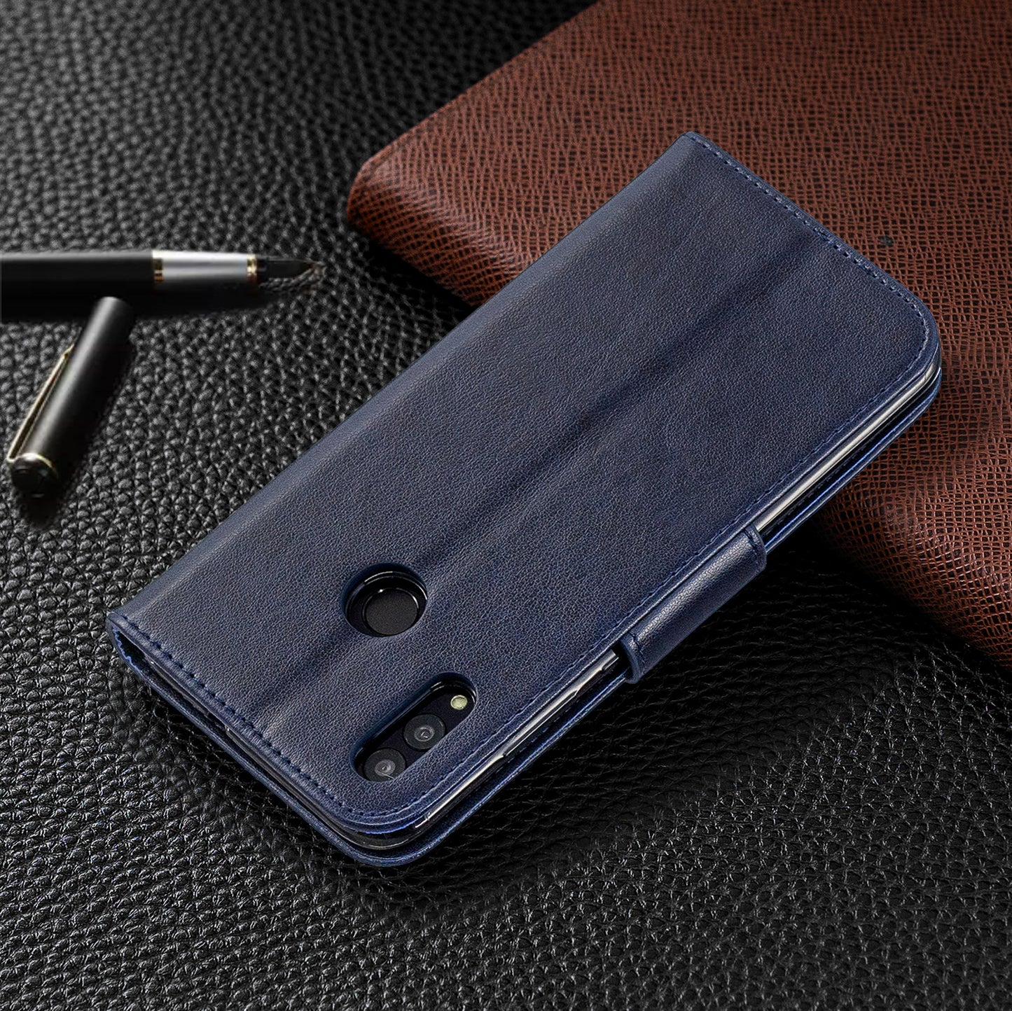 For Huawei P Smart (2019) / Honor 10 Lite PU Leather Imprint Butterflies Phone Case