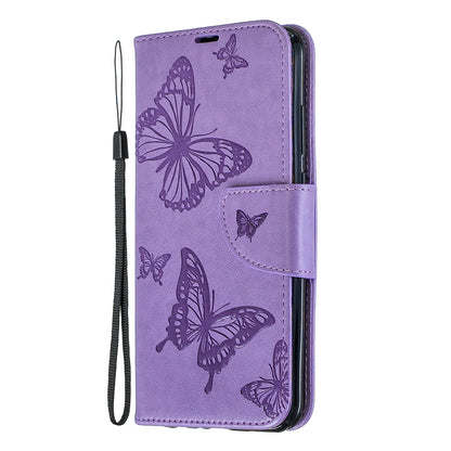 For Huawei P Smart (2019) / Honor 10 Lite PU Leather Imprint Butterflies Phone Case