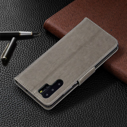 For Huawei P30 Pro PU Leather Imprint Butterflies Phone Case