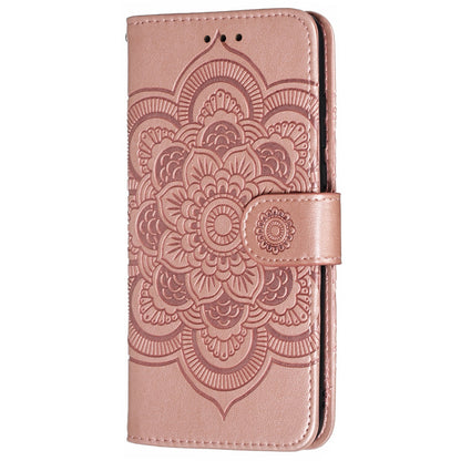 For Huawei P30 Lite/nova 4e/P30 lite New Edition Imprint Mandala Flower Phone Cover Case Leather Wallet