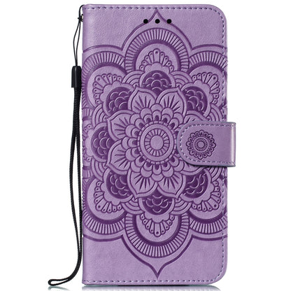 For Huawei P30 Lite/nova 4e/P30 lite New Edition Imprint Mandala Flower Phone Cover Case Leather Wallet