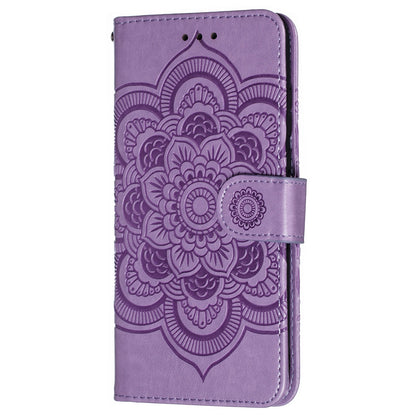 For Huawei P30 Lite/nova 4e/P30 lite New Edition Imprint Mandala Flower Phone Cover Case Leather Wallet