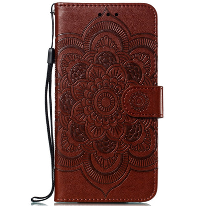 For Huawei P30 Lite/nova 4e/P30 lite New Edition Imprint Mandala Flower Phone Cover Case Leather Wallet