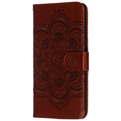 For Huawei P30 Lite/nova 4e/P30 lite New Edition Imprint Mandala Flower Phone Cover Case Leather Wallet