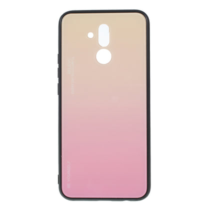 For Huawei Mate 20 Lite Gradient Color Glass + PC + TPU Hybrid Case