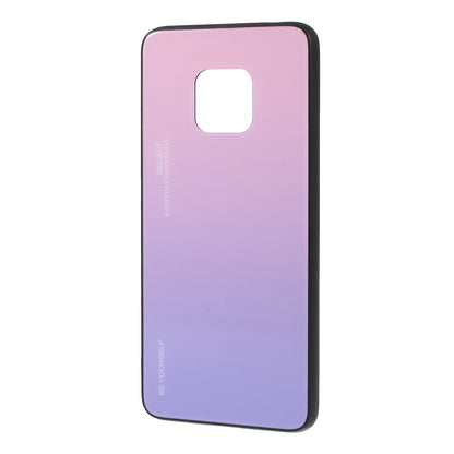 For Huawei Mate 20 Pro Gradient Color Glass + PC + TPU Hybrid Case