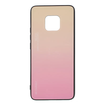 For Huawei Mate 20 Pro Gradient Color Glass + PC + TPU Hybrid Case