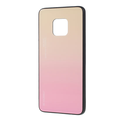 For Huawei Mate 20 Pro Gradient Color Glass + PC + TPU Hybrid Case